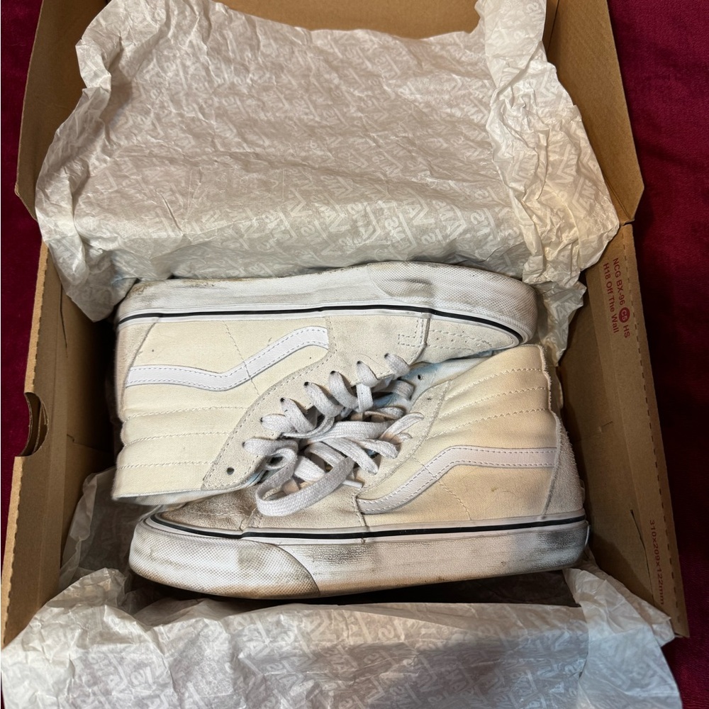 White High-Top Sneakers